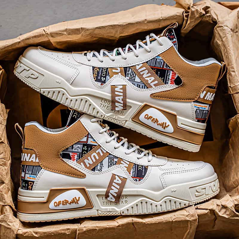 men's sports casual shoes with random letter straps men's sports casual shoes with random letter straps